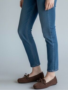 kate spade Brown Suede Moccasin Loafers